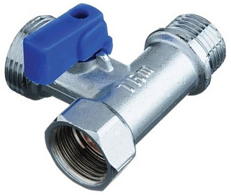 кран шаровый 3-проходной TRm 1/2"*3/4"*1/2" н/н/в 710 