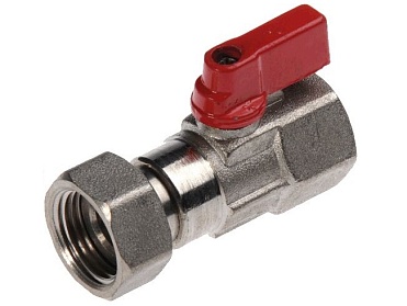 кран-мини шаровый 1/2" с накидной гайкой (33811) 